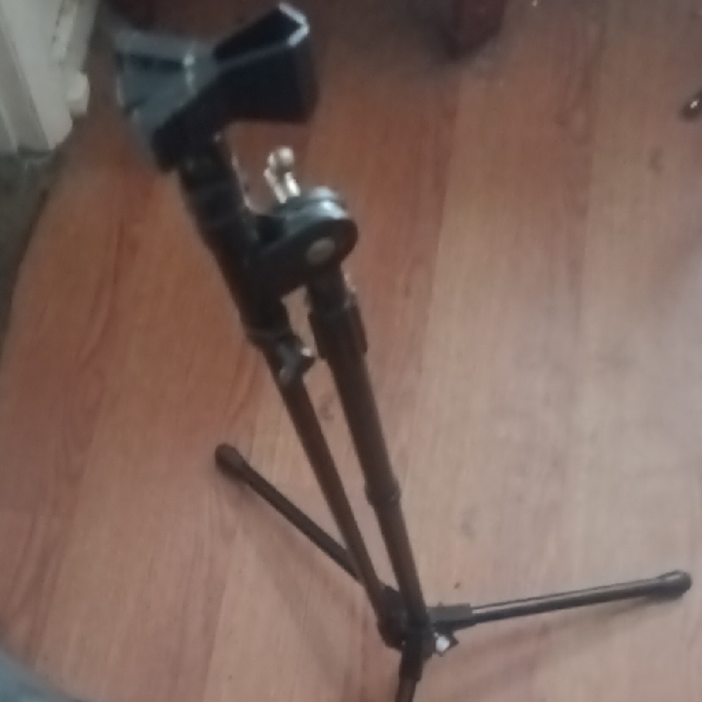 Sleek Black Camera Tripod